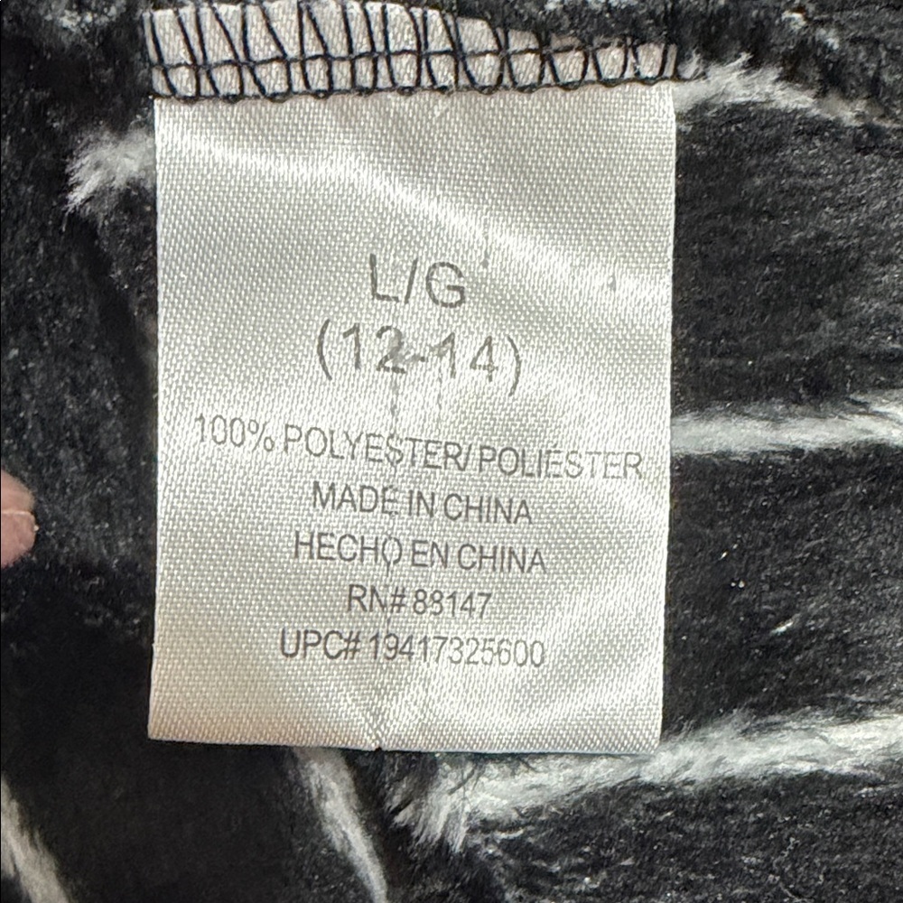 Disney Black Nightmare Before Christmas Youth Large (12/14) Hooded Snuggie, Robe - Picture 7 of 11